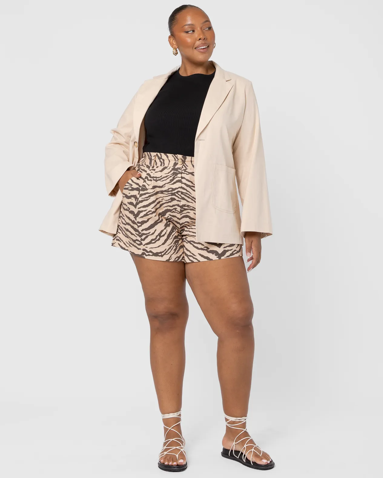 WAREHOUSE SALE | Maple Tailored Shorts | Tiger