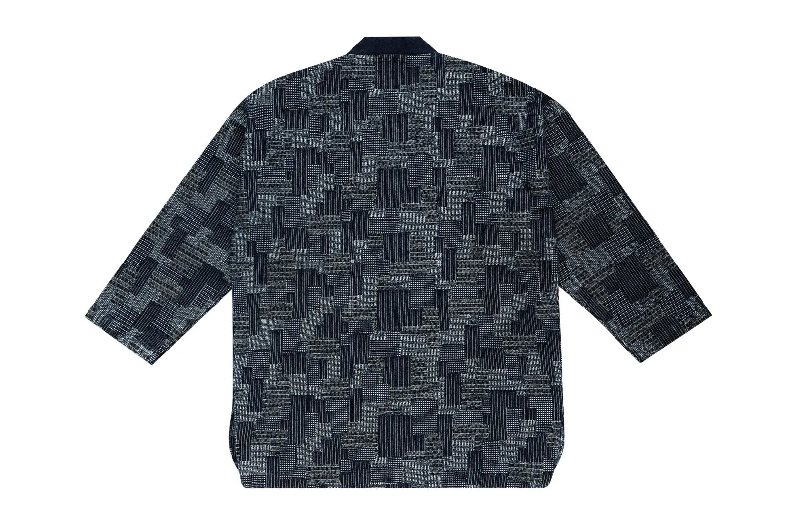 Washed Denim Patchwork Kimono