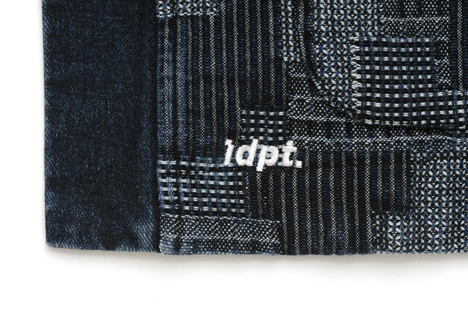 Washed Denim Patchwork Kimono