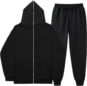 Womens 2 Piece Outfits Long Sleeve Crewneck Made Winter Two Piece Travel Outfits Sweatsuits Tracksuits