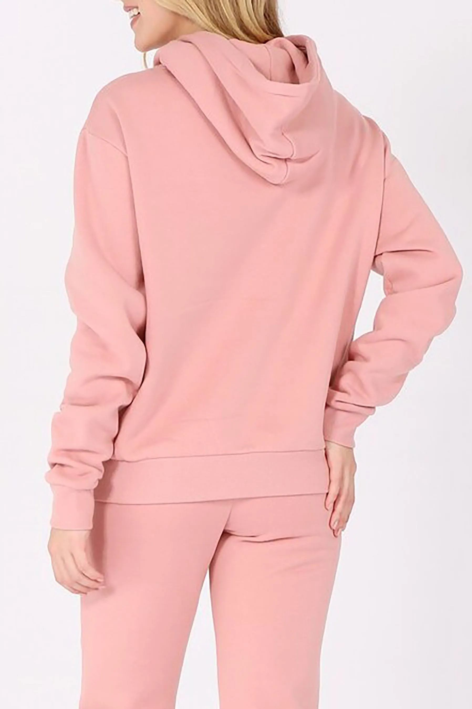 Women's Oversized Relaxed Pullover Fleece Hoodi