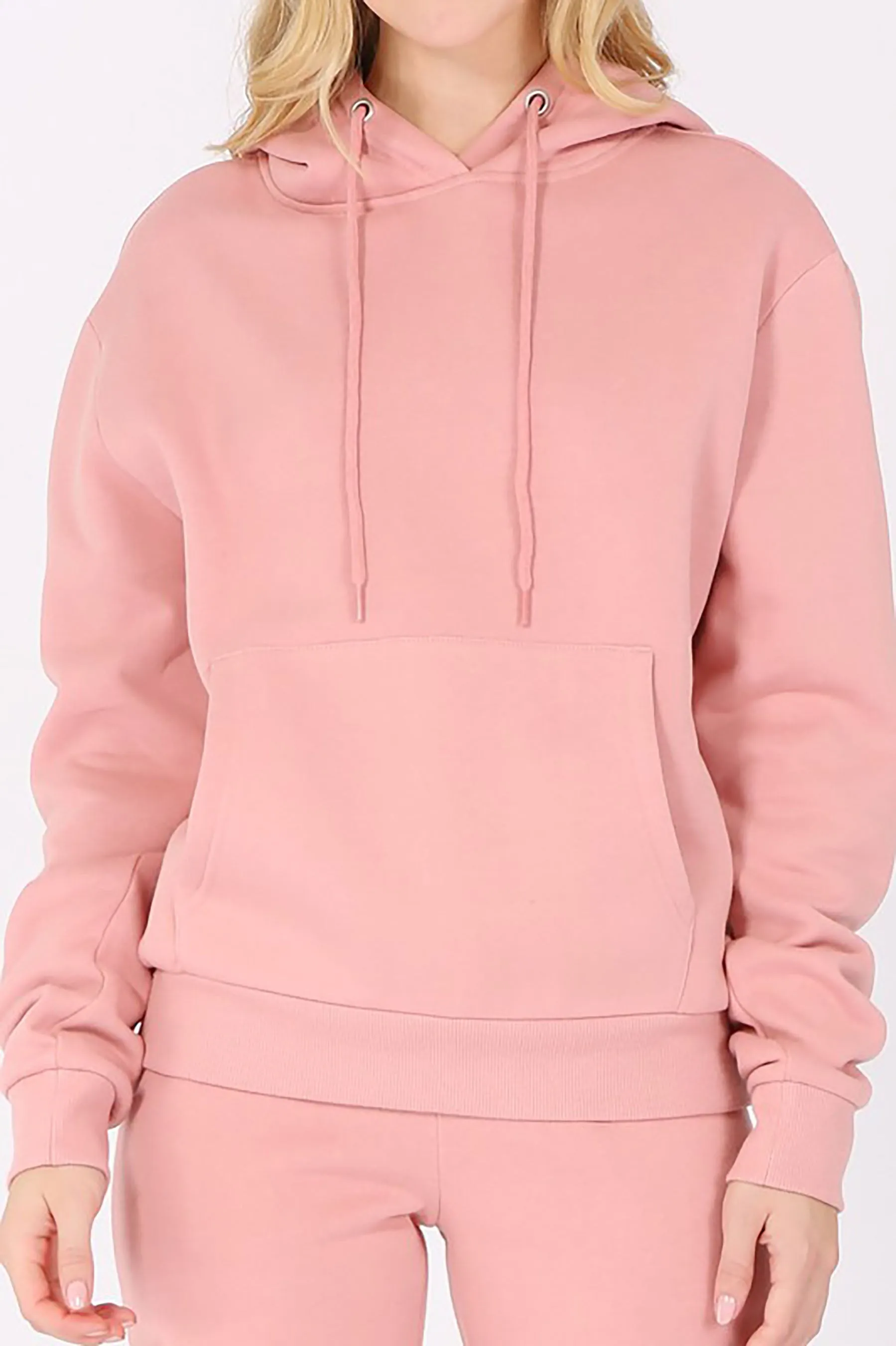 Women's Oversized Relaxed Pullover Fleece Hoodi