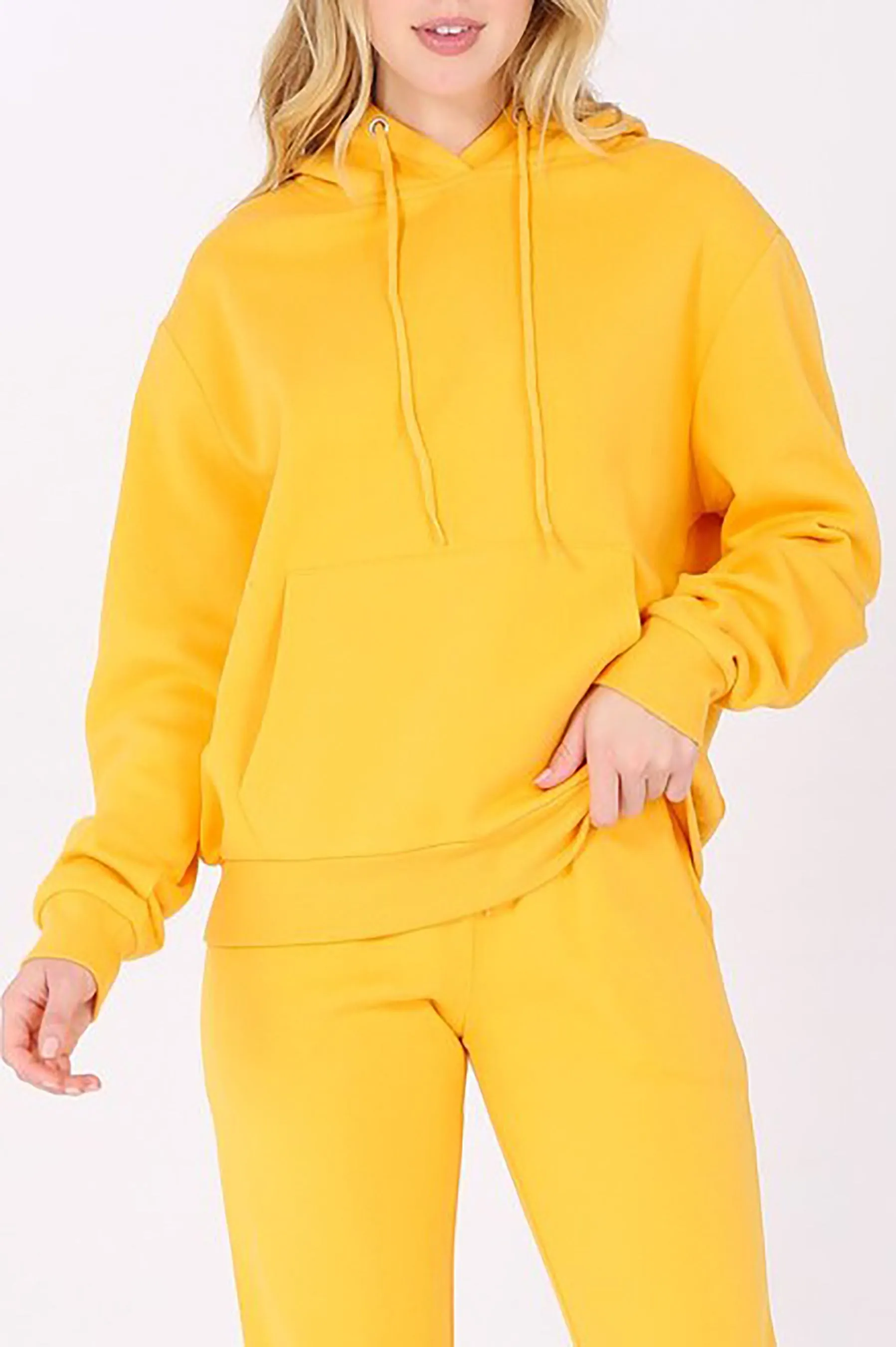 Women's Oversized Relaxed Pullover Fleece Hoodi