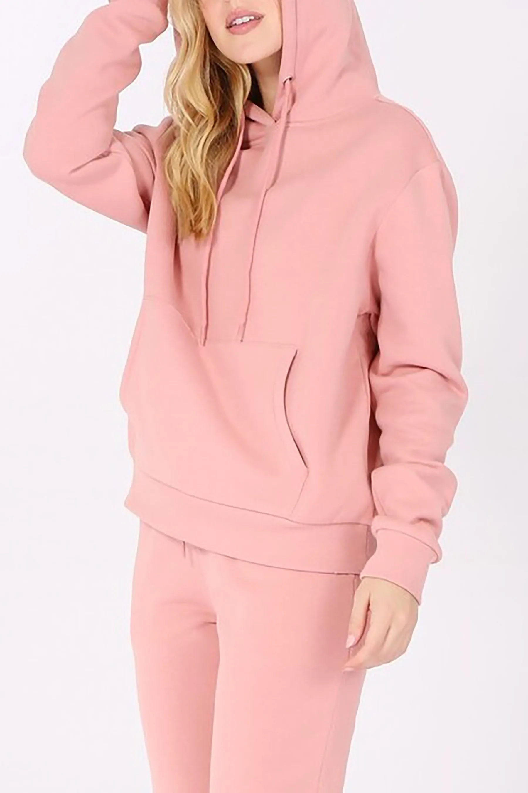 Women's Oversized Relaxed Pullover Fleece Hoodi