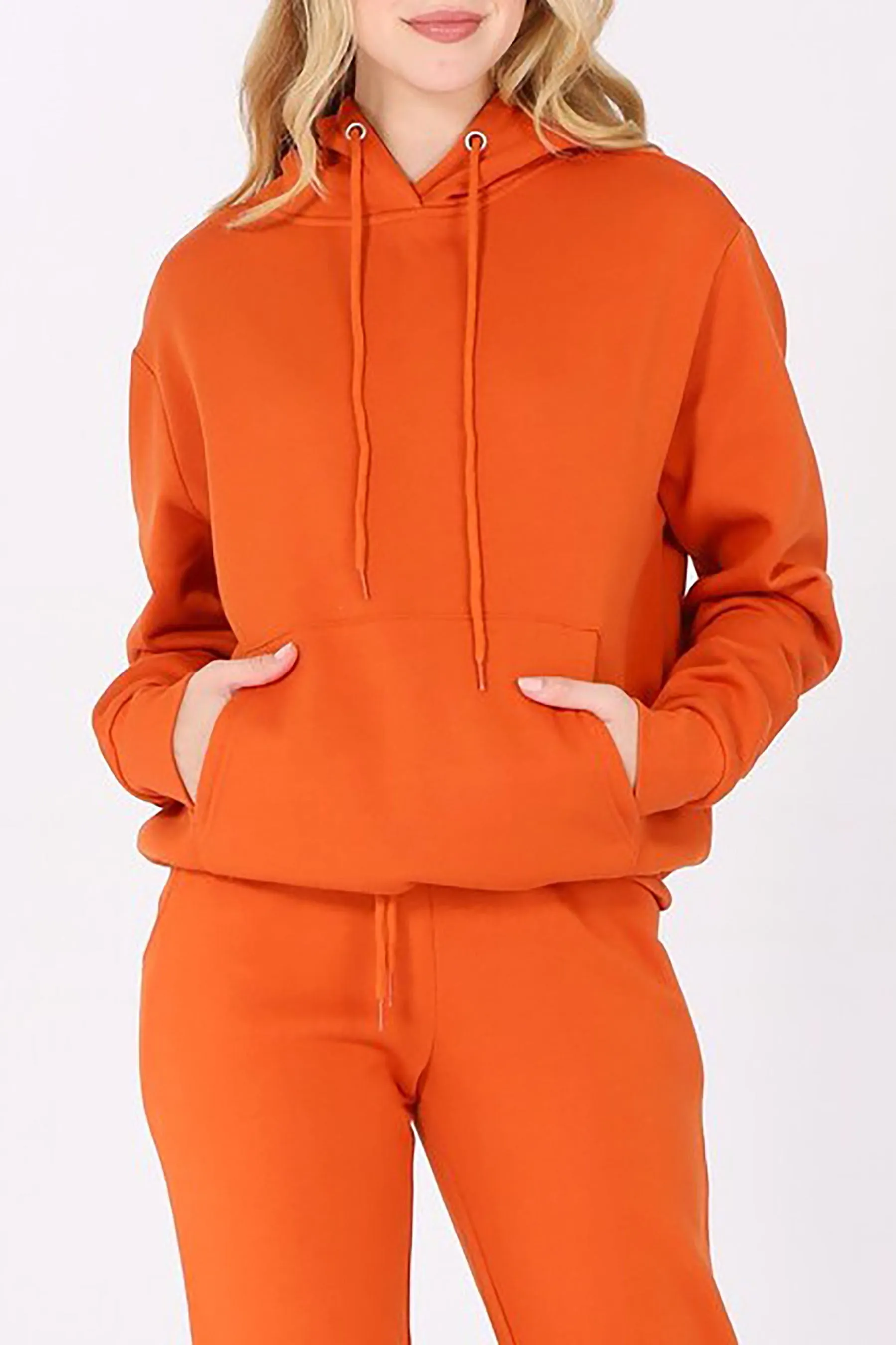 Women's Oversized Relaxed Pullover Fleece Hoodi