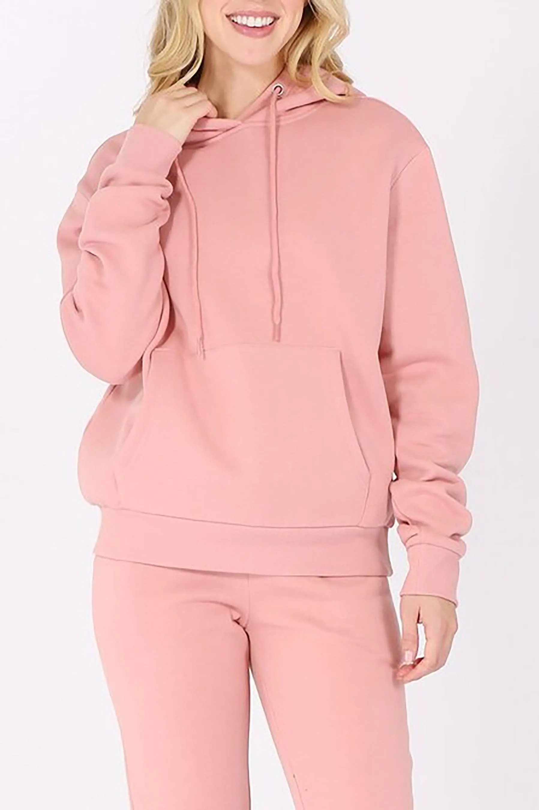 Women's Oversized Relaxed Pullover Fleece Hoodi