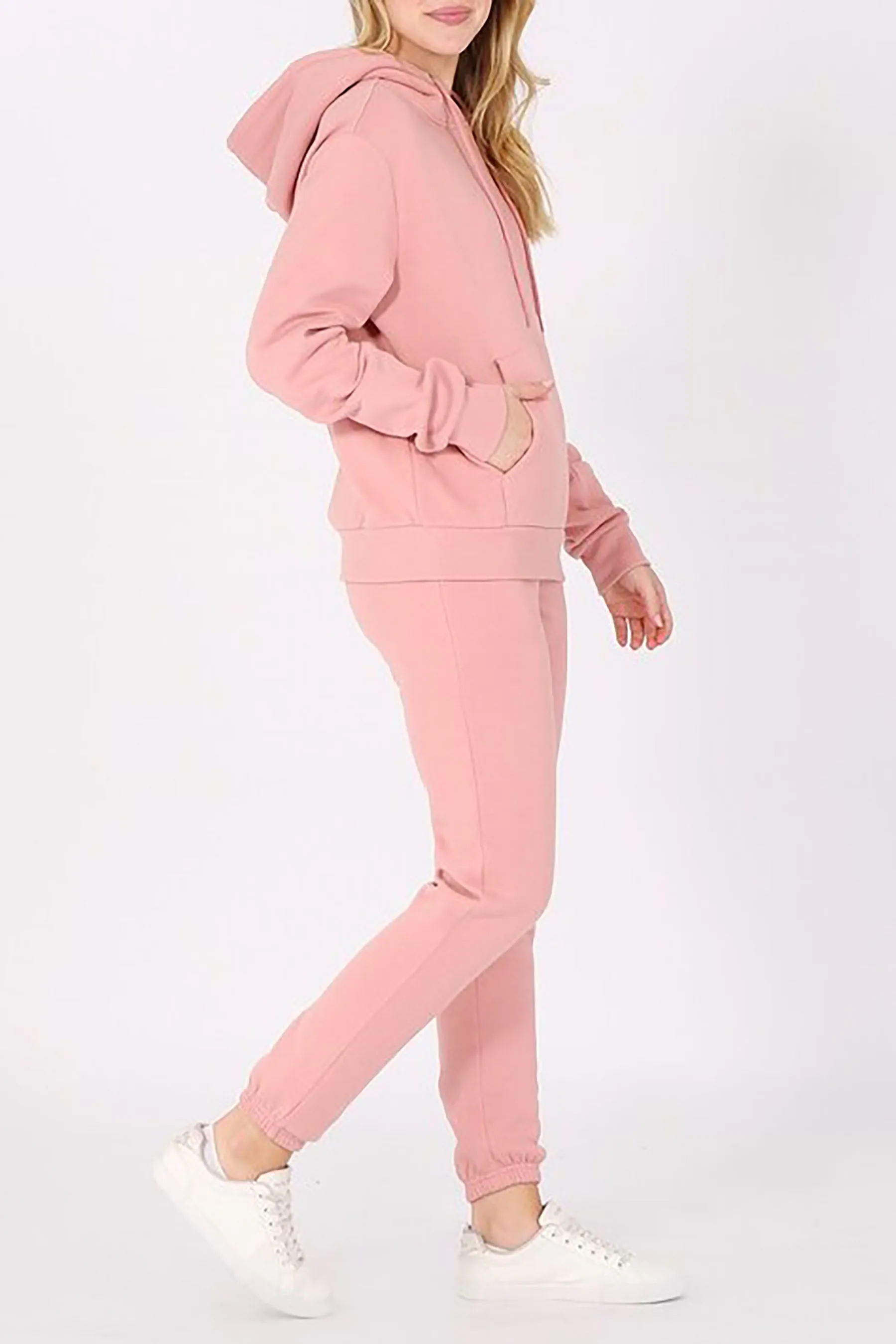 Women's Oversized Relaxed Pullover Fleece Hoodi