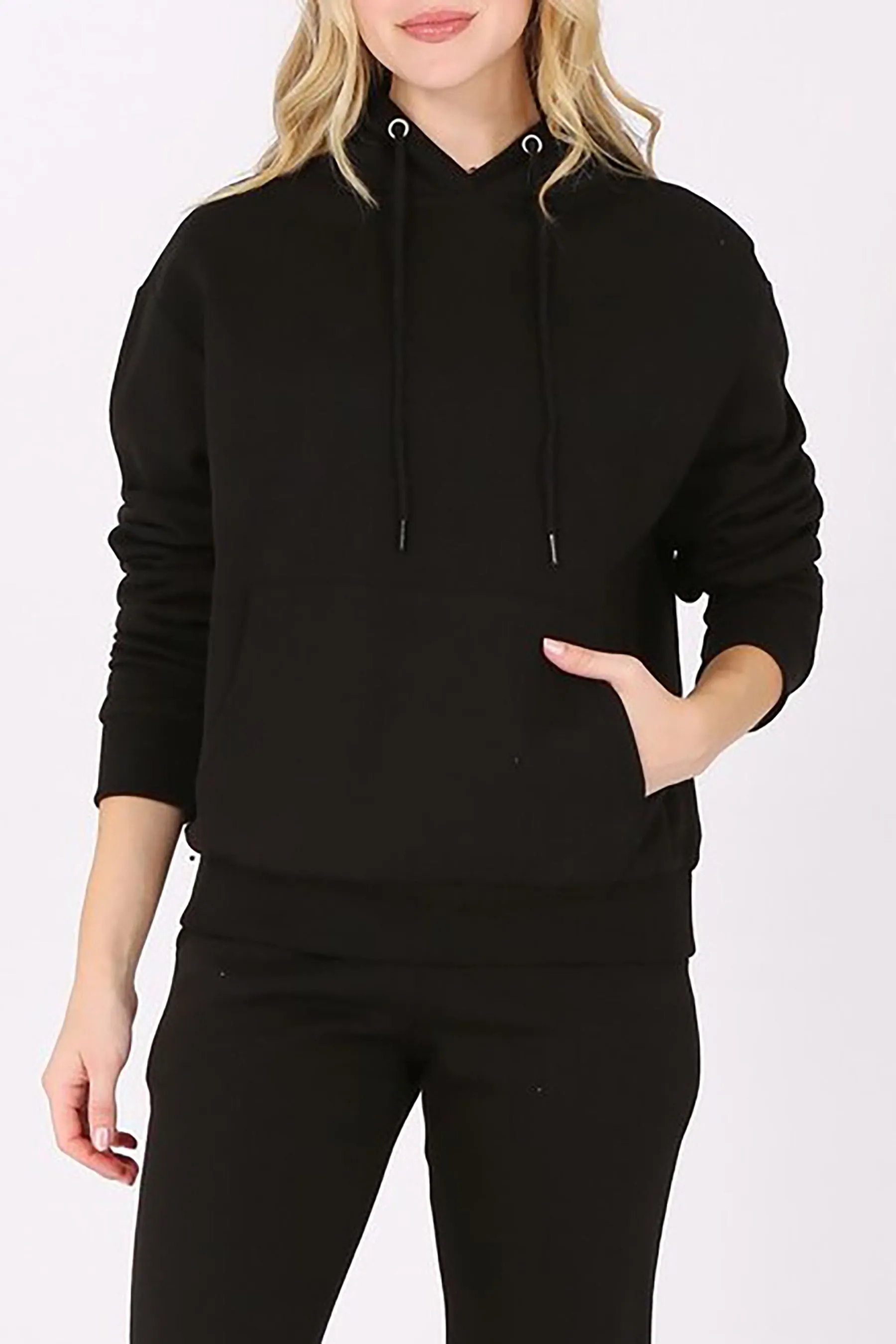 Women's Oversized Relaxed Pullover Fleece Hoodi