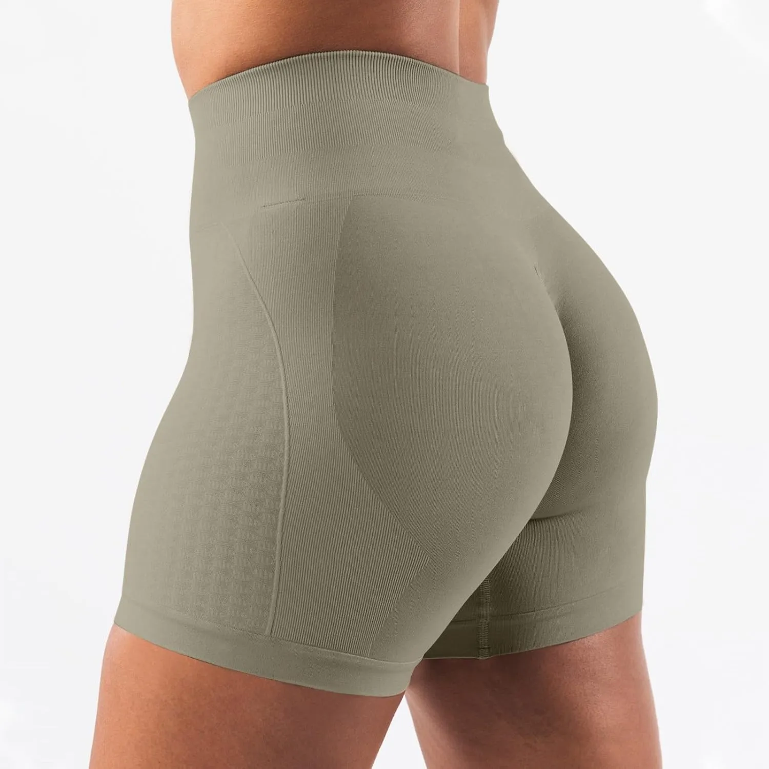 Workout Shorts for Women High Waisted Tummy Control Yoga Shorts Seamless Scrunch Butt Lifting Gym Biker Shorts